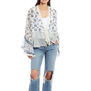 *NWOT Free People Placed Print Lola Jacket Top